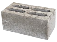 Блок керамзитобетонный четырехпустотный 390х190х188 мм
