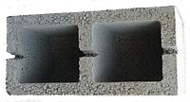Блок керамзитобетонный двухпустотный 390х190х188 мм с закрытым дном